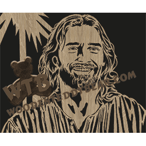 Smiling Jesus - Advanced | Fretwork Scroll Saw Pattern | Wooden Teddy Bear