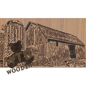 Barn and Silo - Advanced | Fretwork Scroll Saw Pattern | Wooden Teddy Bear