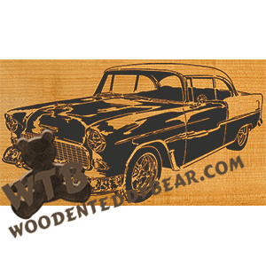 1955 Chevy - Advanced | Fretwork Scroll Saw Pattern | Wooden Teddy Bear