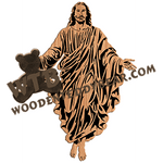 Jesus Risen - Advanced | Fretwork Scroll Saw Pattern | Wooden Teddy Bear