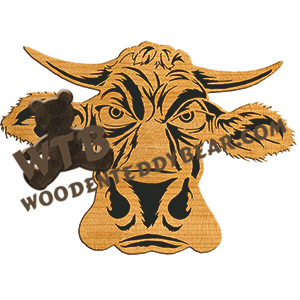 Grumpy Cow | Fretwork Scroll Saw Pattern | Wooden Teddy Bear