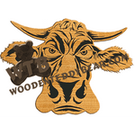 Grumpy Cow | Fretwork Scroll Saw Pattern | Wooden Teddy Bear