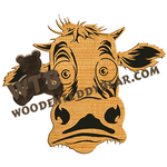 Shocked Cow | Fretwork Scroll Saw Pattern | Wooden Teddy Bear