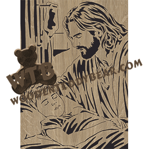 Jesus & Little Boy in Hospital