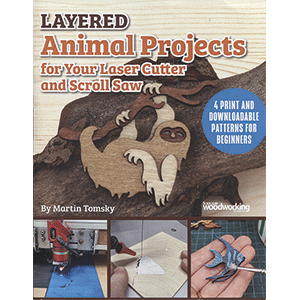 Layered Animal Projects for Your Laser Cutter and Scroll Saw | Fretwork Scroll Saw Pattern Book | Wooden Teddy Bear