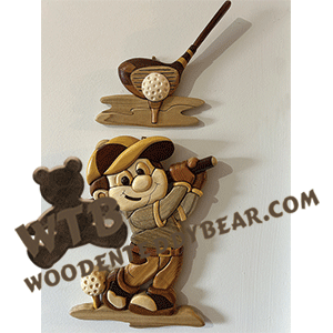 Golfer & Club