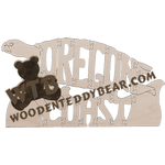 Oregon Coast (Sea Turtle) Puzzle | Fretwork Scroll Saw Pattern | Wooden Teddy Bear