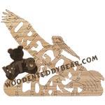Oregon Coast (Pelican) Puzzle | Fretwork Scroll Saw Pattern | Wooden Teddy Bear