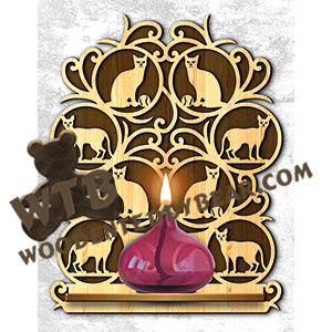 Cat Shelf | Fretwork Scroll Saw Pattern | Wooden Teddy Bear