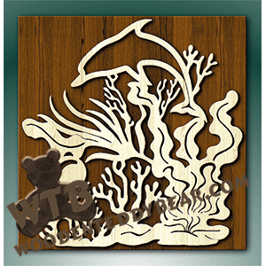 Fretwork Fish Dolphin Plaque | Fretwork Scroll Saw Pattern | Wooden Teddy Bear - The ...