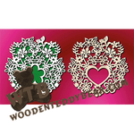 Flowers Plaque | Fretwork Scroll Saw Pattern | Wooden Teddy Bear