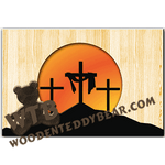 Good Friday | Fretwork Scroll Saw Pattern | Wooden Teddy Bear