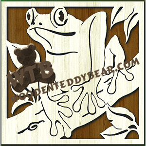 Frog | Fretwork Scroll Saw Pattern | Wooden Teddy Bear