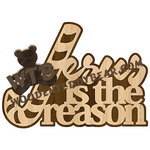 Jesus Is the Reason Word Art | Fretwork Scroll Saw Pattern | Wooden Teddy Bear