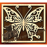 Butterfly #16 | Fretwork Scroll Saw Pattern | Wooden Teddy Bear