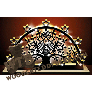 Teardrop Nativity Tree Arch #2