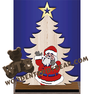 Tree with Santa Inlay