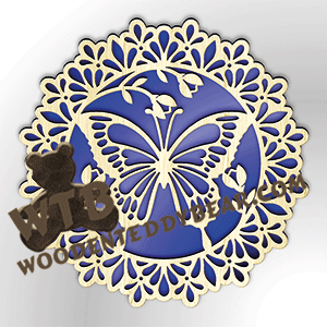 Butterfly Plaque or Trivet | Fretwork Scroll Saw Pattern | Wooden Teddy Bear