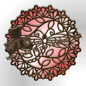 Dragonfly Plaque or Trivet | Fretwork Scroll Saw Pattern | Wooden Teddy Bear