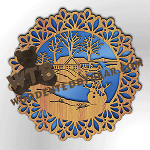 Winter Scene Plaque or Trivet