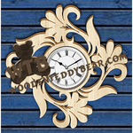 Decorative Wall Clock #4 | Fretwork Scroll Saw Pattern | Wooden Teddy Bear