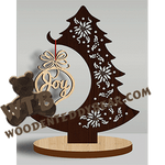 Ornament Tree 18 | Fretwork Scroll Saw Pattern | Wooden Teddy Bear