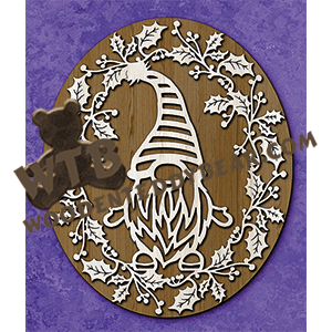 Holly Framed Gnome