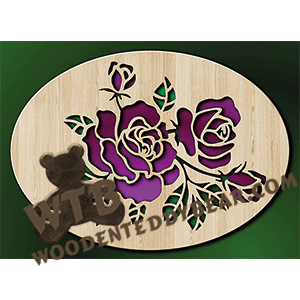 Rose Plaque #3