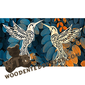 Hummingbird #3 | Fretwork Scroll Saw Pattern | Wooden Teddy Bear