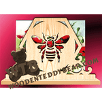 Bee Napkin Holder | Fretwork Scroll Saw Pattern | Wooden Teddy Bear