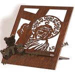 Upright Bible Stand #3 | Fretwork Scroll Saw Pattern | Wooden Teddy Bear