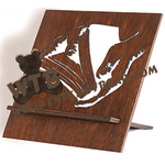 Upright Bible Stand #4 | Fretwork Scroll Saw Pattern | Wooden Teddy Bear