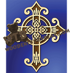 Cross 223 | Fretwork Scroll Saw Pattern | Wooden Teddy Bear
