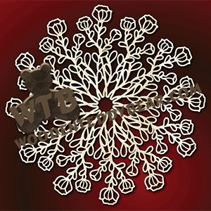 Flower Mandala | Fretwork Scroll Saw Pattern | Wooden Teddy Bear