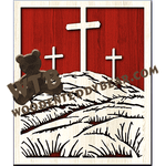 Hill of Crosses | Fretwork Scroll Saw Pattern | Wooden Teddy Bear