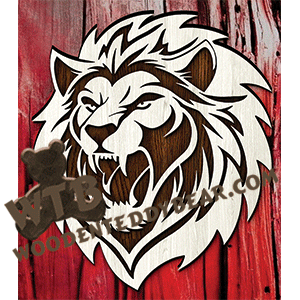 Lion Head #3 | Fretwork Scroll Saw Pattern | Wooden Teddy Bear