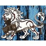 Tribal Lion #3 | Fretwork Scroll Saw Pattern | Wooden Teddy Bear
