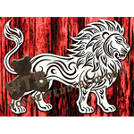 Tribal Lion #4 | Fretwork Scroll Saw Pattern | Wooden Teddy Bear