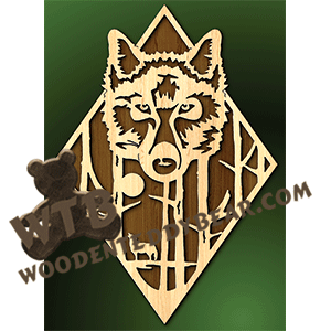Wolves | Fretwork Scroll Saw Pattern | Wooden Teddy Bear