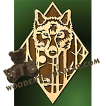 Wolves | Fretwork Scroll Saw Pattern | Wooden Teddy Bear