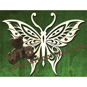 Butterfly #19 | Fretwork Scroll Saw Pattern | Wooden Teddy Bear