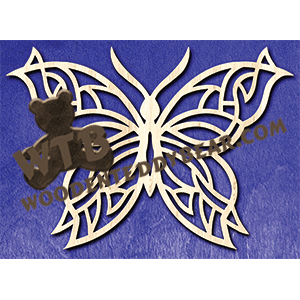 Butterfly #20 | Fretwork Scroll Saw Pattern | Wooden Teddy Bear