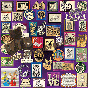 Cat Collection | Fretwork Scroll Saw Pattern | Wooden Teddy Bear
