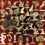 Freestanding Figurines Collection | Fretwork Scroll Saw Pattern | Wooden Teddy Bear