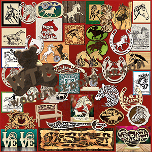 Horse Collection | Fretwork Scroll Saw Pattern | Wooden Teddy Bear