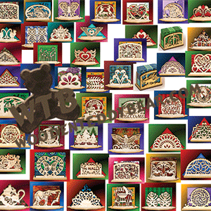 Napkin Holder Collection #2 | Fretwork Scroll Saw Pattern | Wooden Teddy Bear