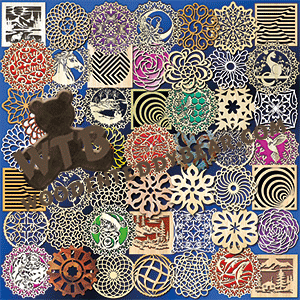 Trivet Collection #2 | Fretwork Scroll Saw Pattern | Wooden Teddy Bear