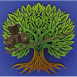 Tree of Life #2 | Fretwork Scroll Saw Pattern | Wooden Teddy Bear