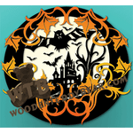 Halloween Plaque #3 | Fretwork Scroll Saw Pattern | Wooden Teddy Bear