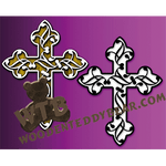 Cross 837 | Fretwork Scroll Saw Pattern | Wooden Teddy Bear